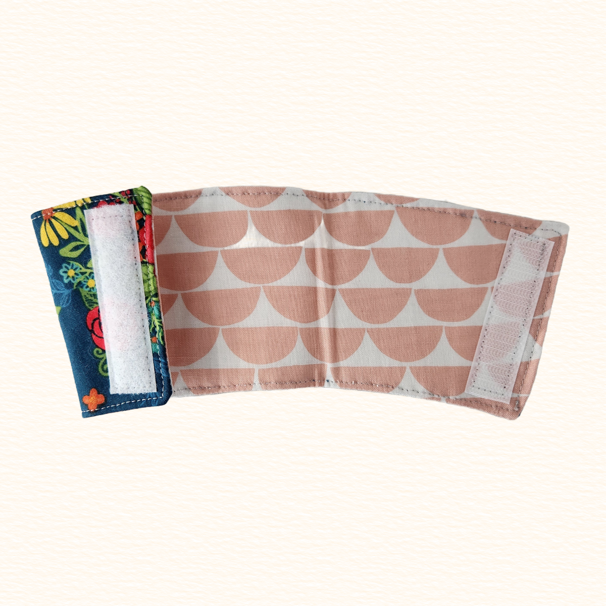 Blue Floral Reversible Coffee Sleeve