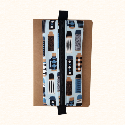Camping Thermos Notebook Zip Pouch