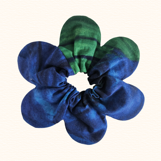Tie-Dye Flower Scrunchie