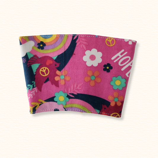 Hippie Delight Reversible Coffee Sleeve