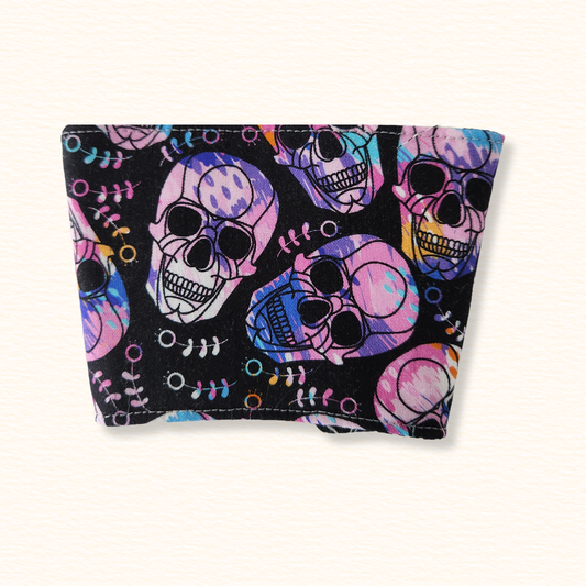 Skulls Reversible Coffee Sleeve