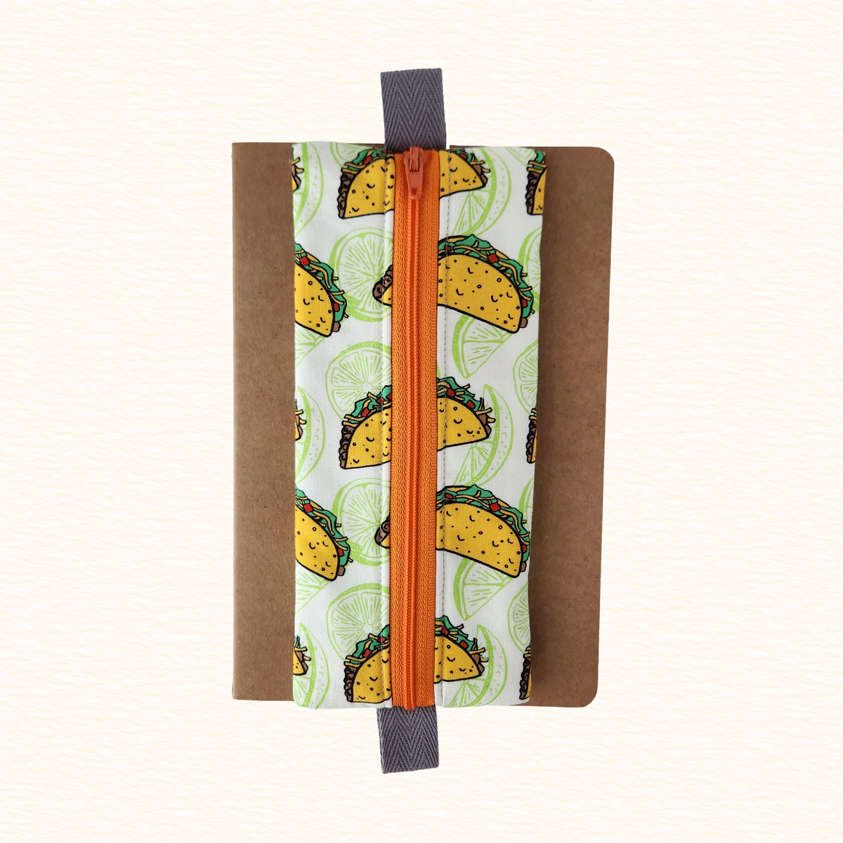 Taco Notebook Zip Pouch