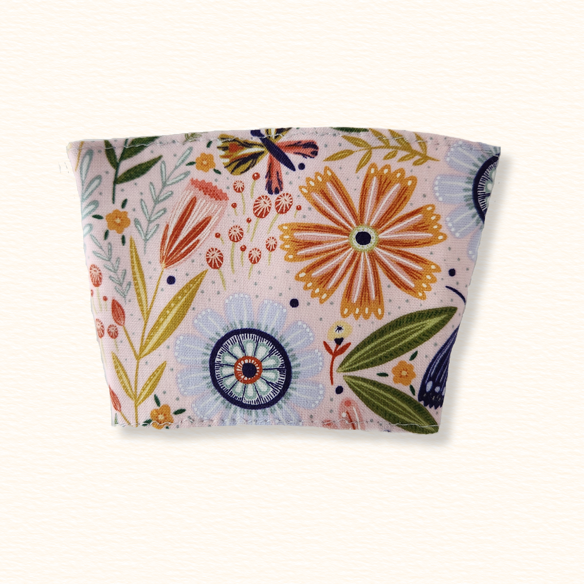 Floral Reversible Coffee Sleeve