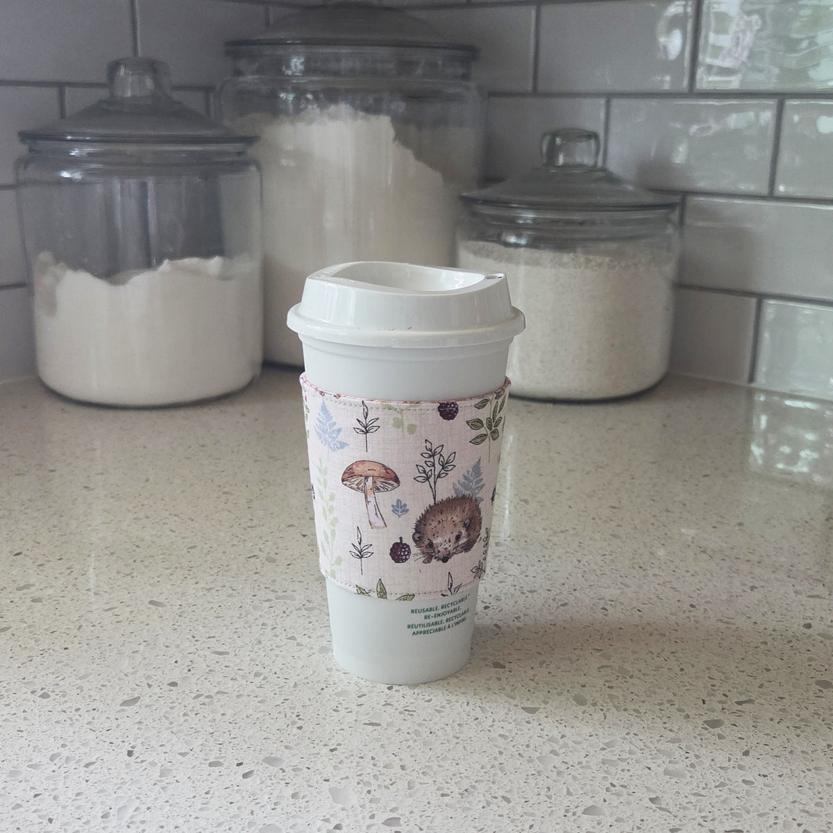 Hedgehog Reversible Coffee Sleeve