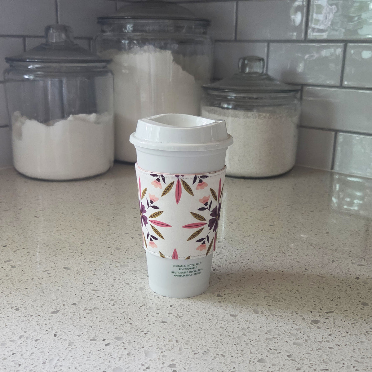 Flower Burst Reversible Coffee Sleeve