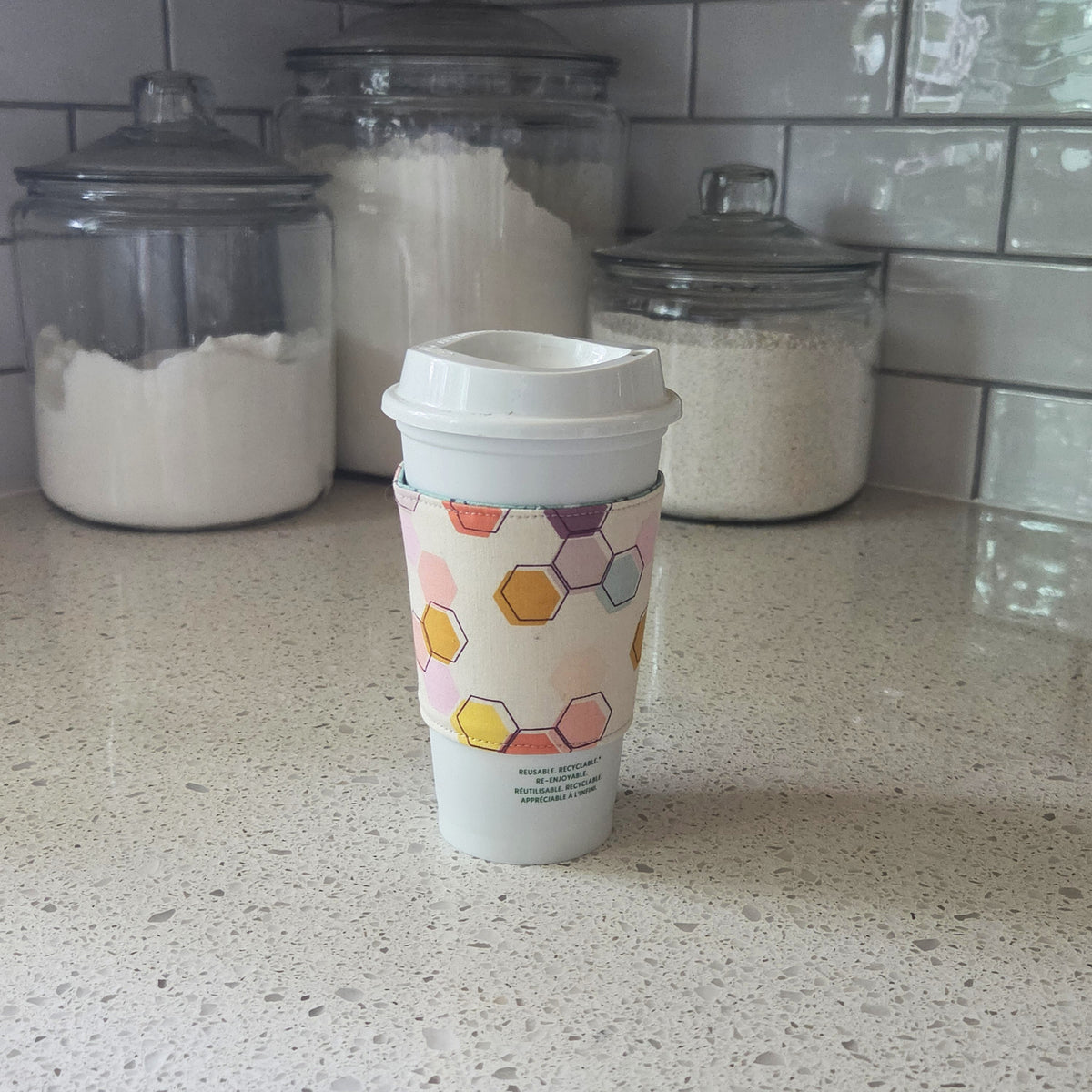 Honeycomb Reversible Coffee Sleeve