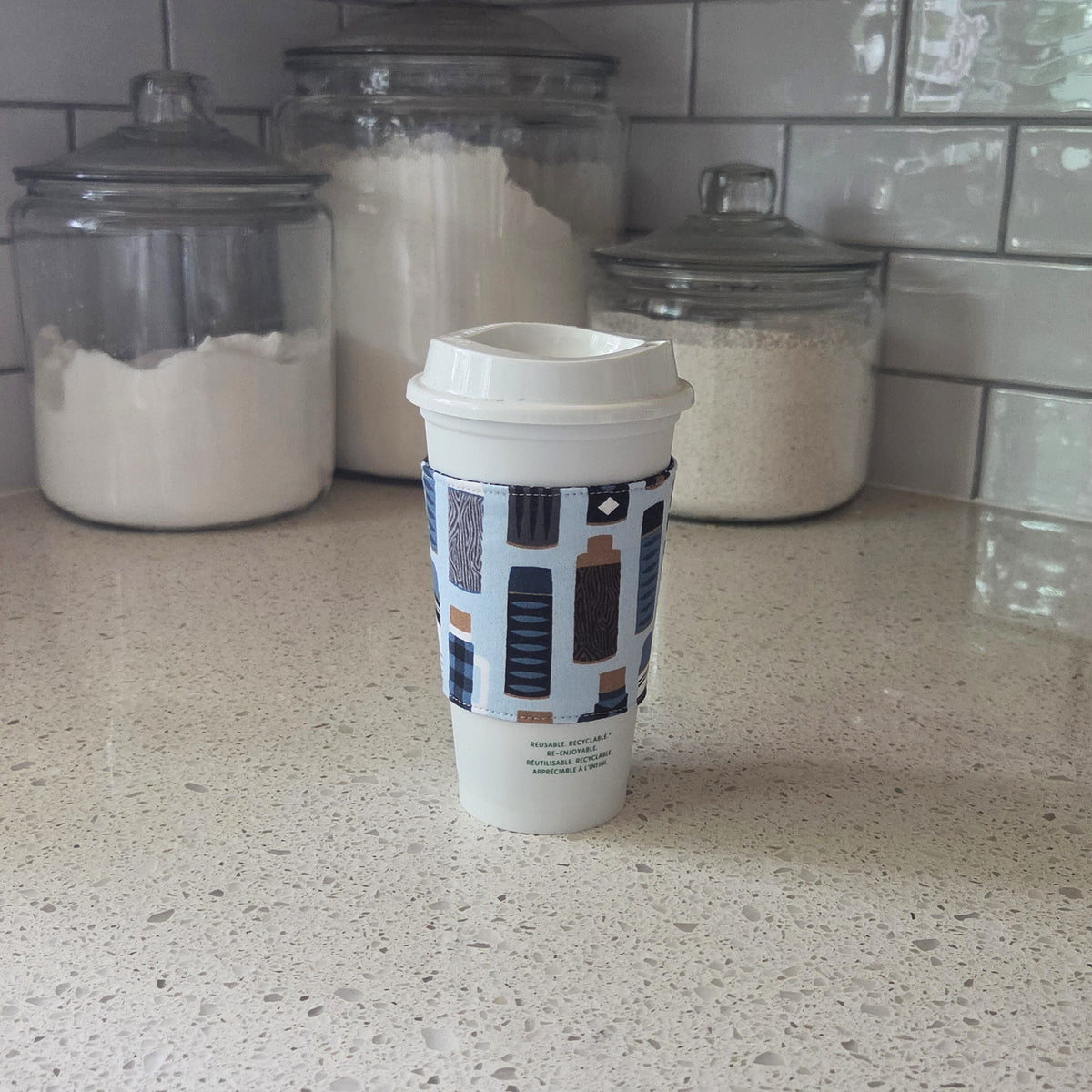 Camping Thermos Reversible Coffee Sleeve