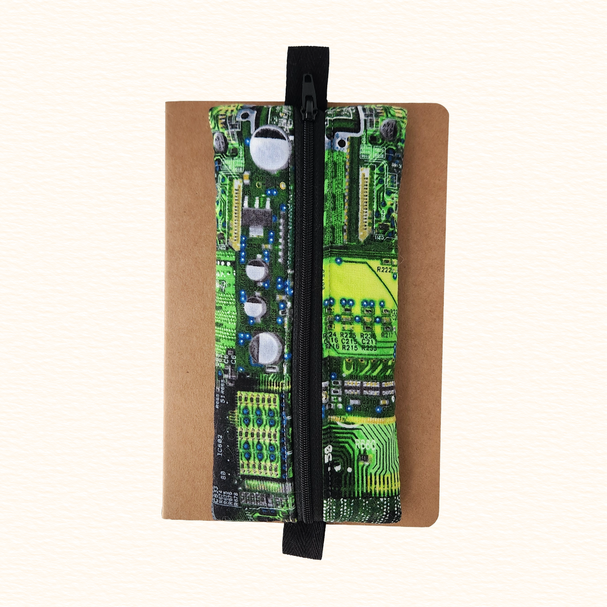 Computer Bits Notebook Zip Pouch