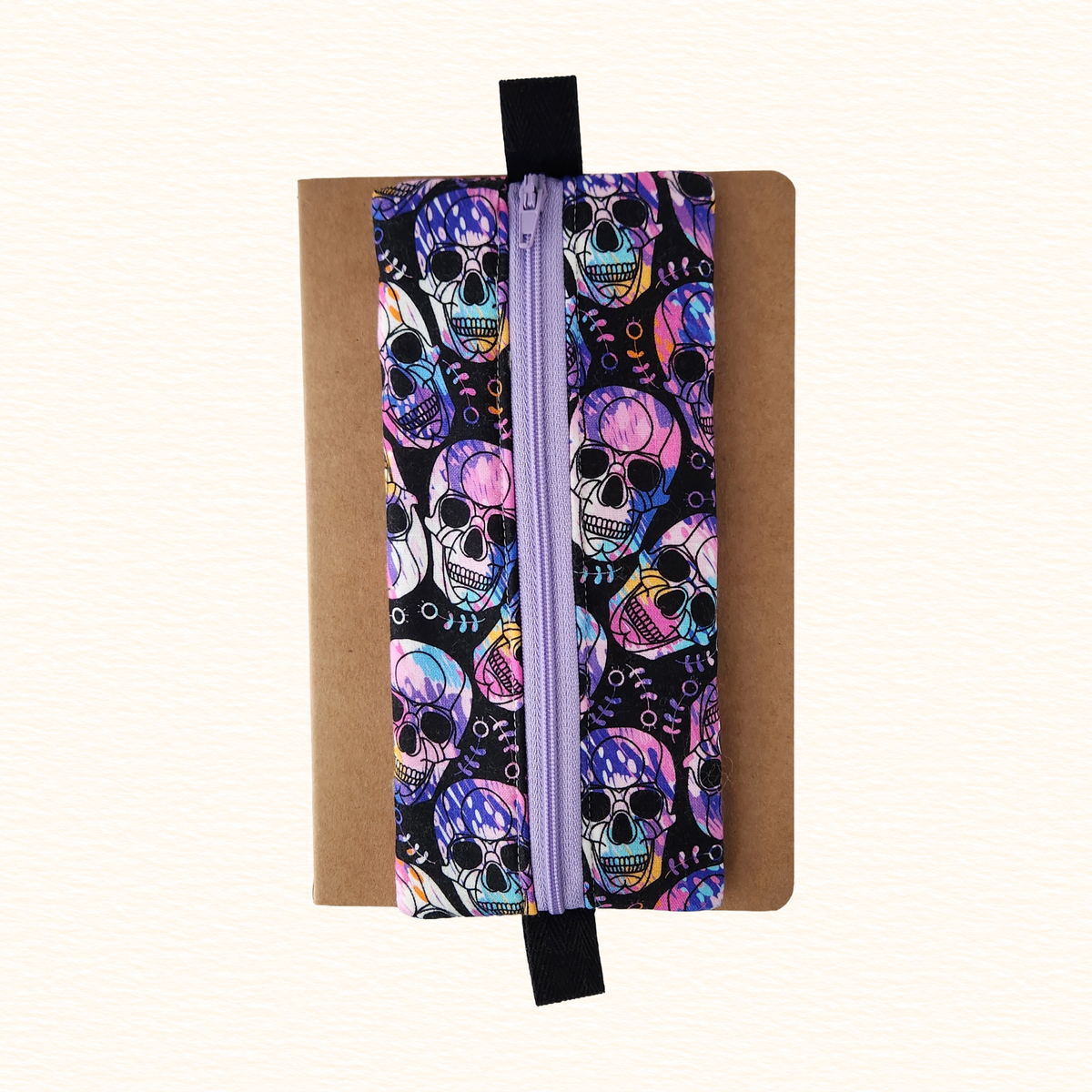 Skulls Notebook Zip Pouch