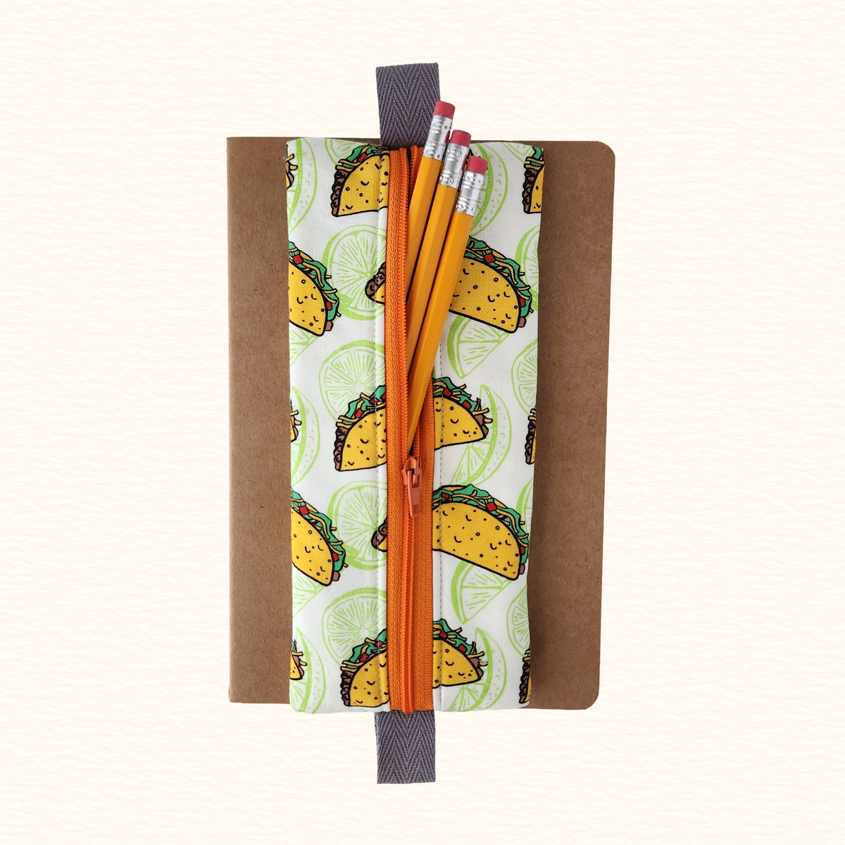 Taco Notebook Zip Pouch