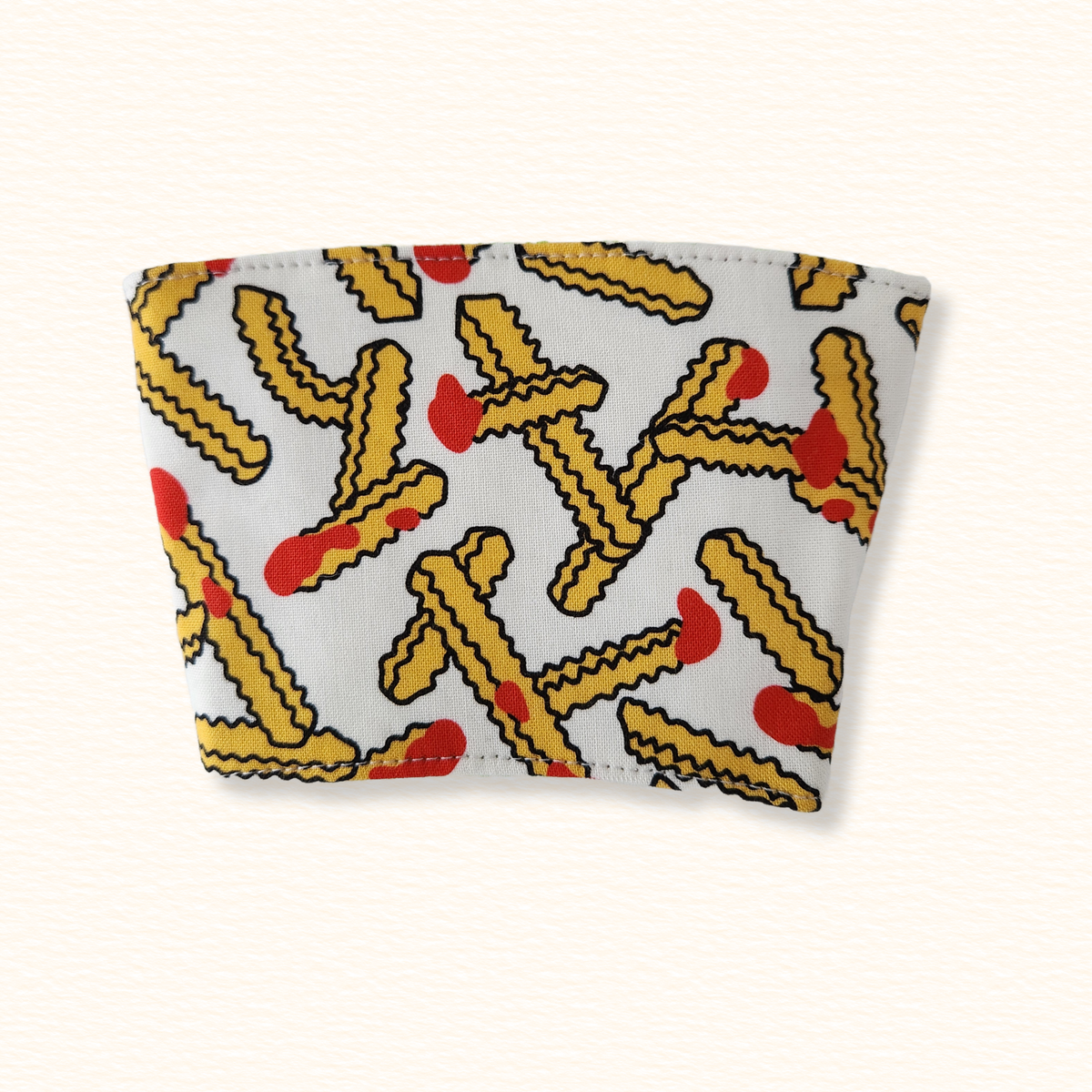French Fries & Tacos Reversible Coffee Sleeve