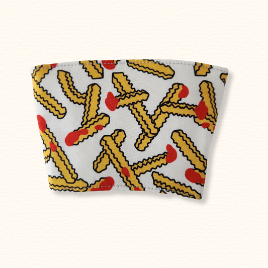 French Fries & Tacos Reversible Coffee Sleeve