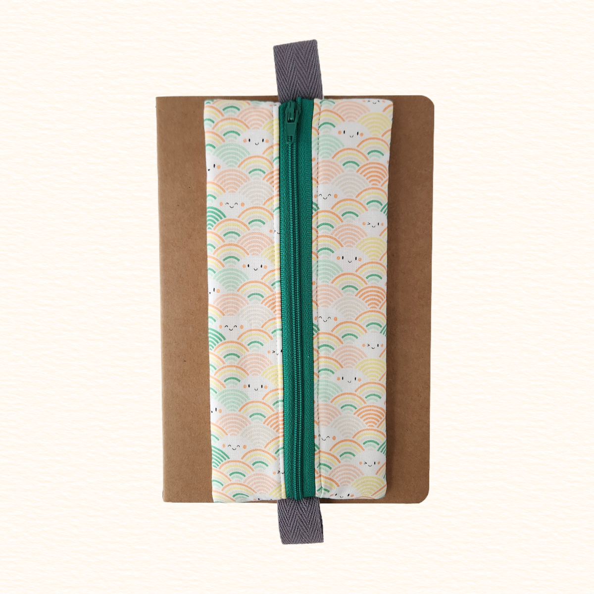 Happy Little Rainbows Notebook Zip Pouch