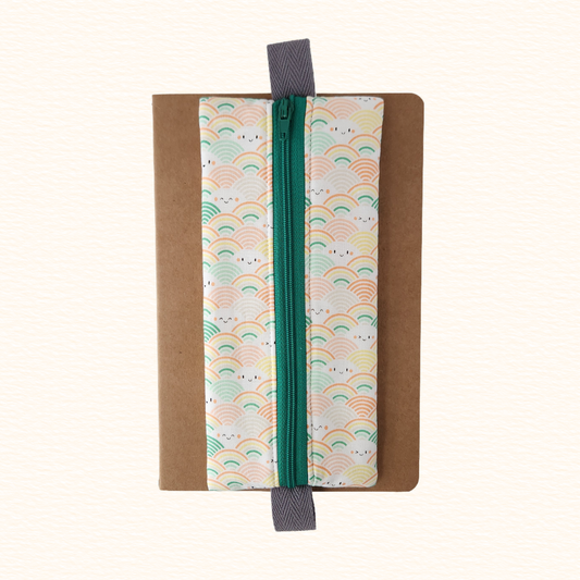 Happy Little Rainbows Notebook Zip Pouch