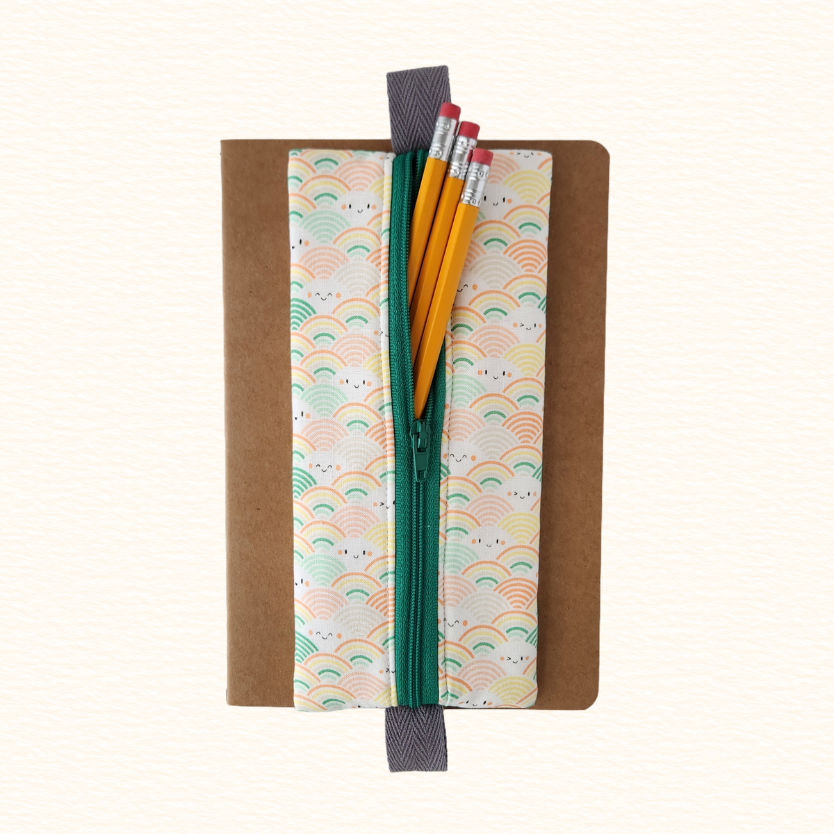 Happy Little Rainbows Notebook Zip Pouch
