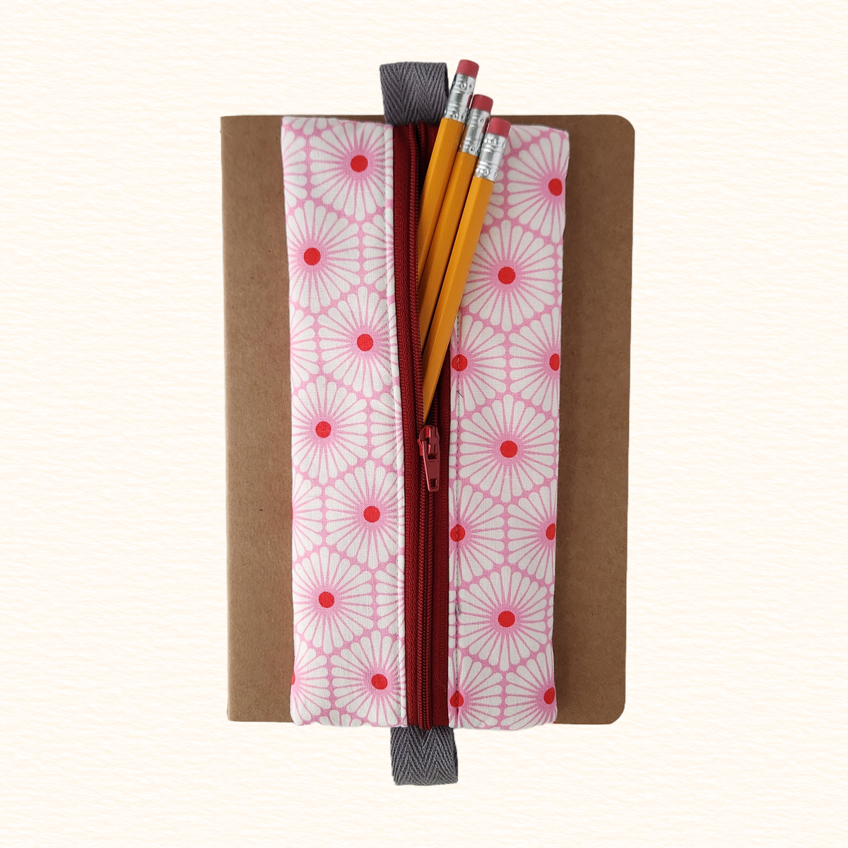 Retro Look Notebook Zip Pouch