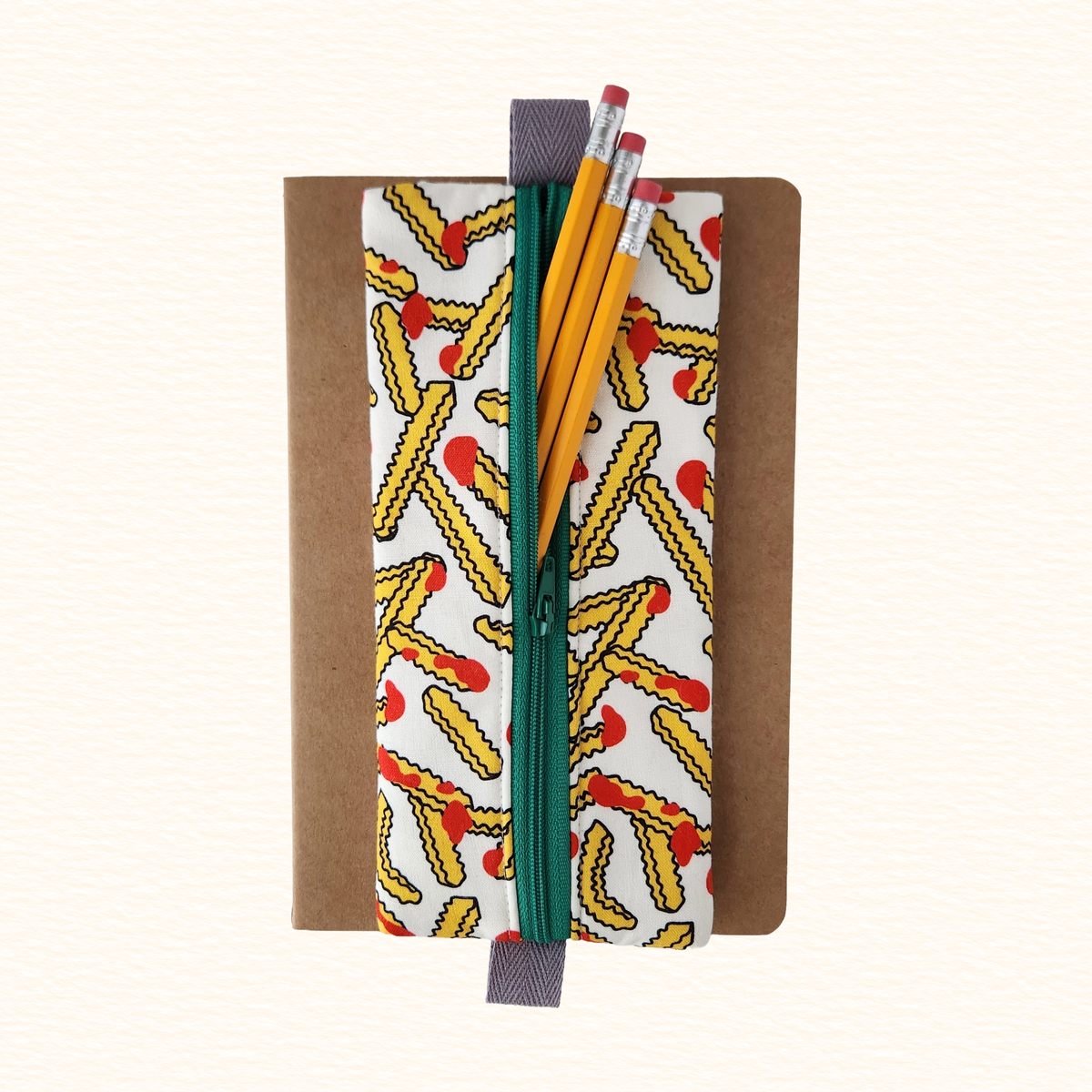 French Fries Notebook Zip Pouch