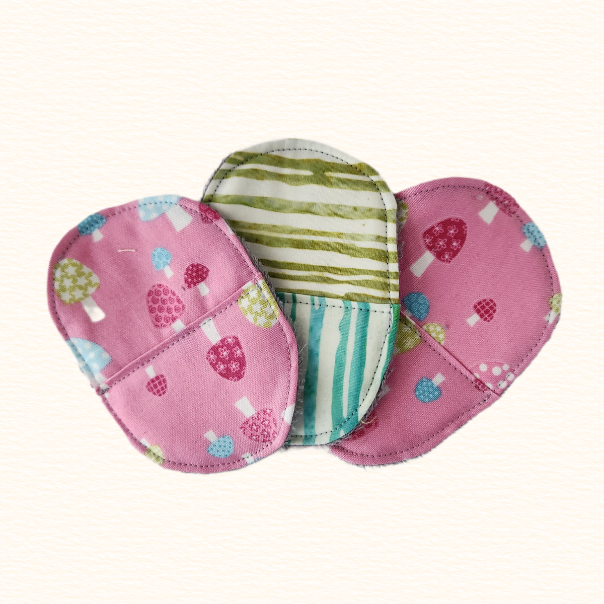 Pink Mushrooms Makeup Remover Pads