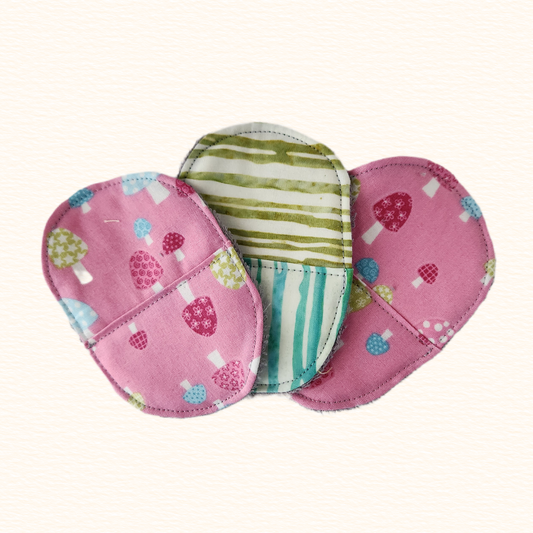 Pink Mushrooms Makeup Remover Pads
