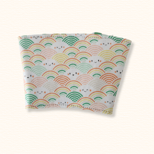 Money Cats & Happy Rainbows Reversible Coffee Sleeve