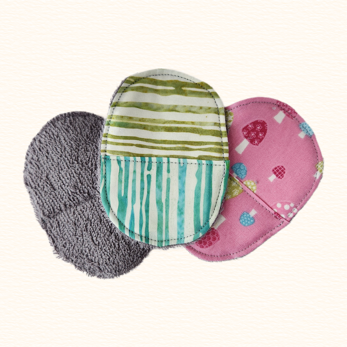 Pink Mushrooms Makeup Remover Pads
