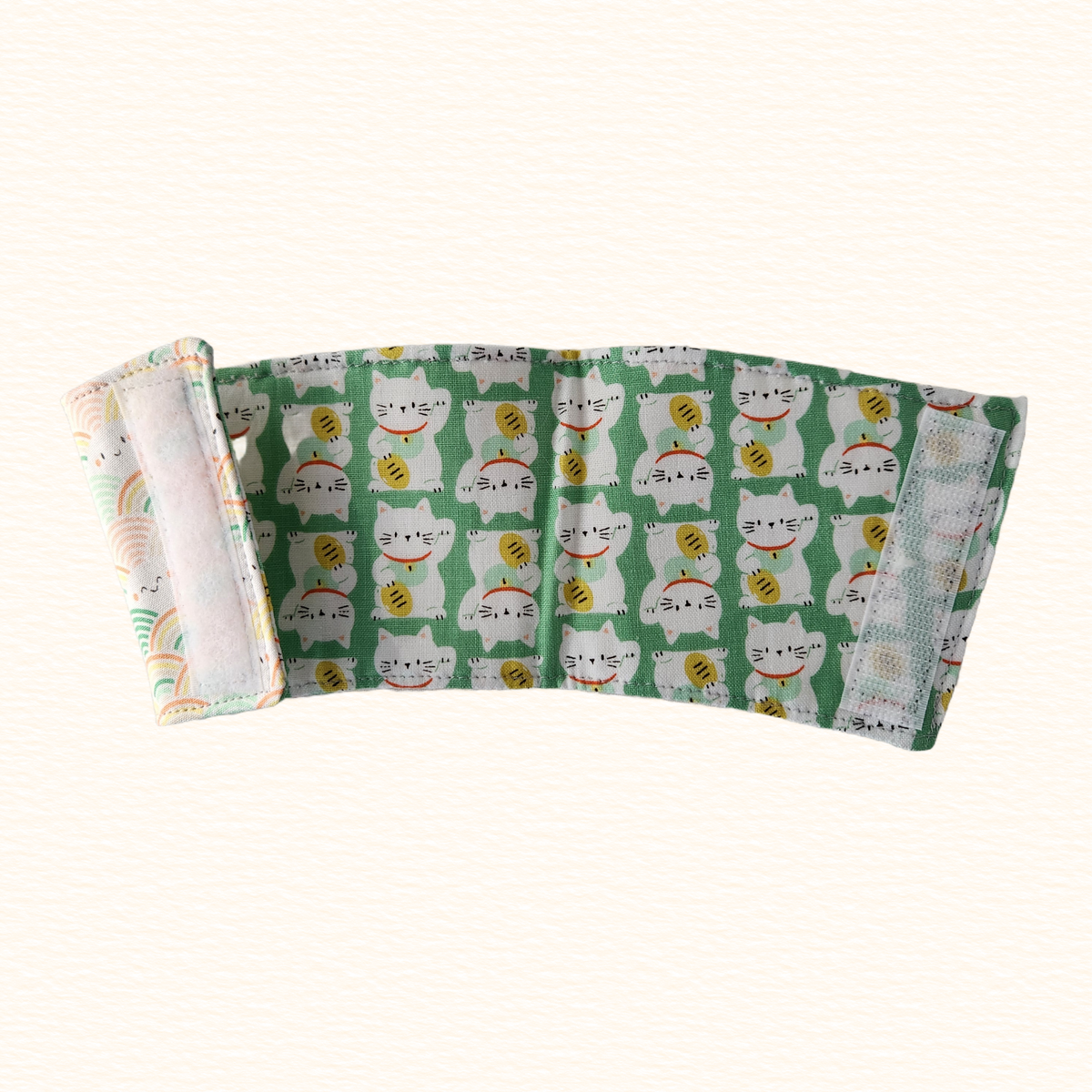 Money Cats & Happy Rainbows Reversible Coffee Sleeve