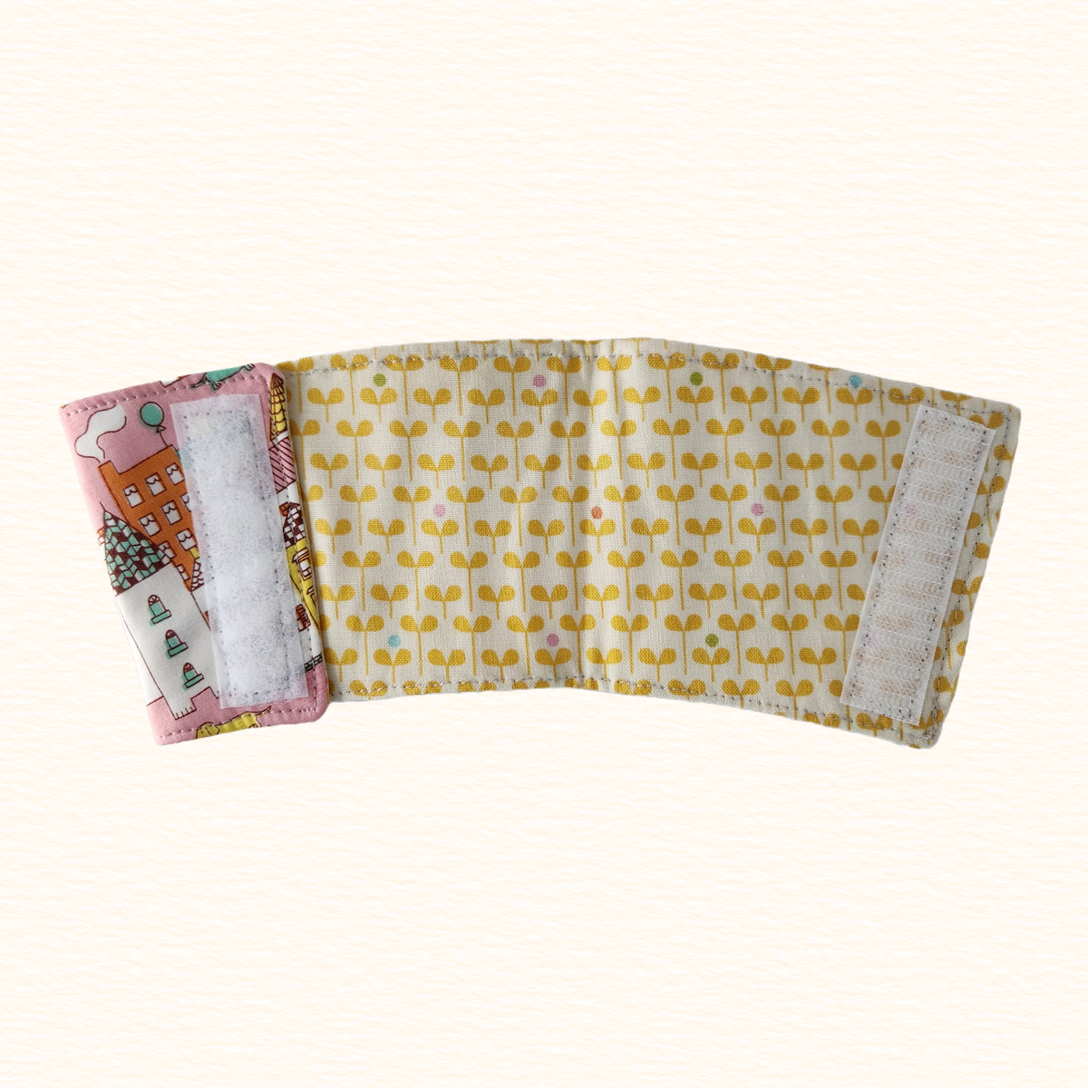 Little Houses Reversible Coffee Sleeve